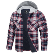 West Louis™ Lumberjack Cotton Flannel Hooded Jacket