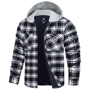 West Louis™ Lumberjack Cotton Flannel Hooded Jacket
