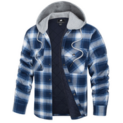 West Louis™ Lumberjack Cotton Flannel Hooded Jacket