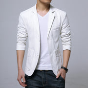 West Louis™ Soft PU Leather Male Blazer