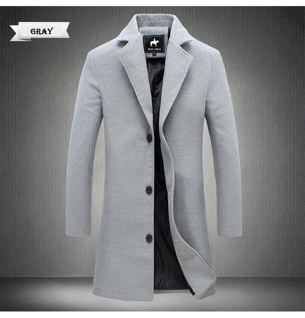 Business-Man Windproof Long Coat – West Louis