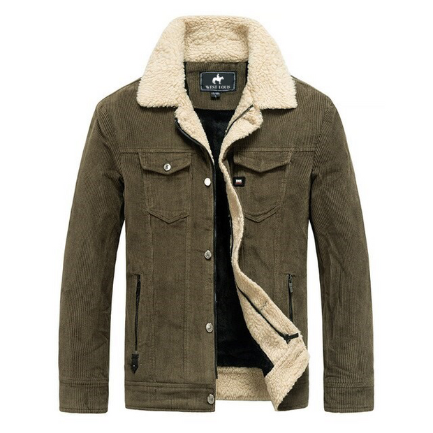 West Louis™ Winter Warm Fur Collar Fleece Jacket