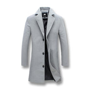 West Louis™ Business-Man Windproof Long Coat Gray / XXXL - West Louis