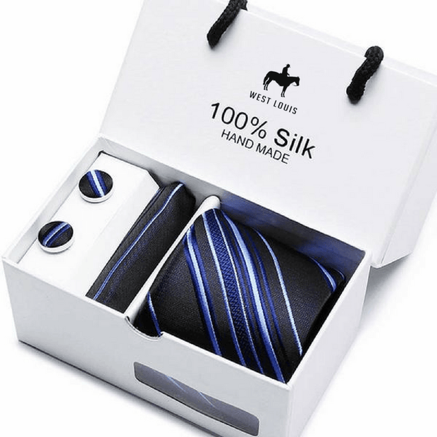 West Louis™ Branded Silk Hand Made Necktie