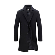 West Louis™ Business-Man Windproof Long Coat Black / XXXL - West Louis