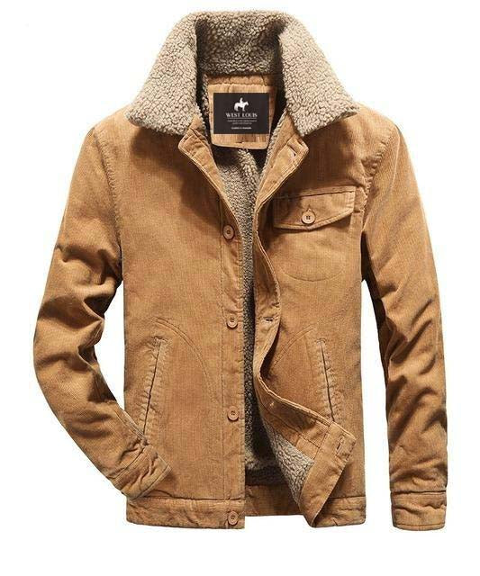 West Louis™ Turn Down Collar Warm Fleece Jacket