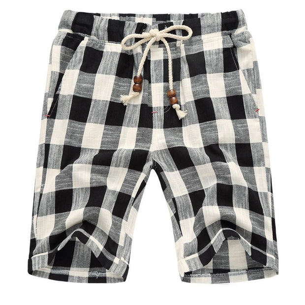 West Louis™ Plaid Cotton Shorts