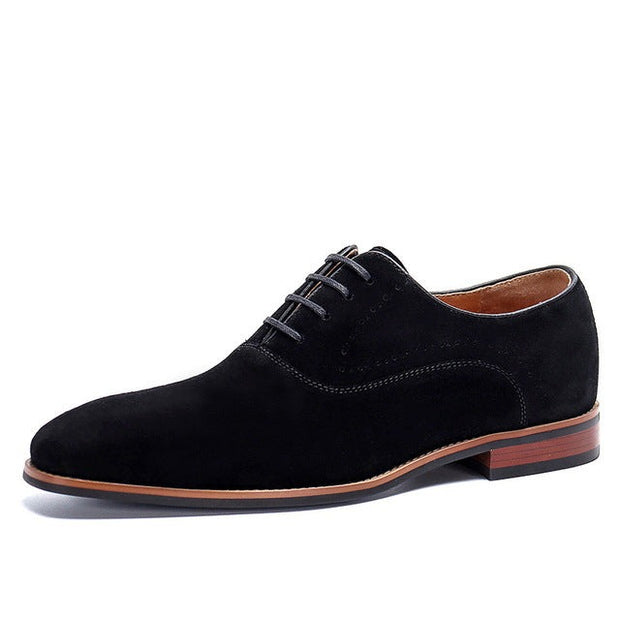 West Louis™ Designer Genuine Leather Suede Oxford Shoes