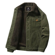 West Louis™ New Trend Fur Lining Corduroy Jacket