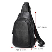 West Louis™ Trendy Genuine Leather Crossbody Men Bag