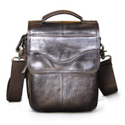 West Louis™ Casual Design Tablet Size Leather Crossbody Bag