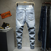 West Louis™ Ripped Distressed Brand Men Jeans