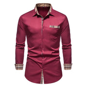 West Louis™ Designer Button Up Business Dress Shirt