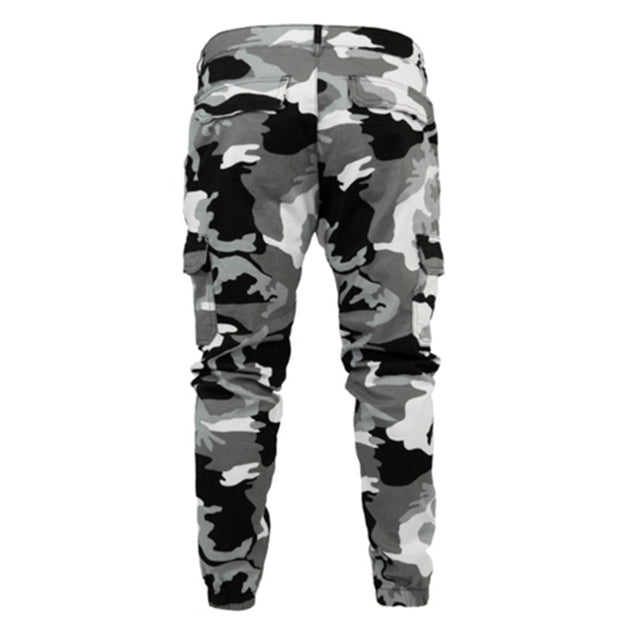 West Louis™ Gray Style Camouflage Cargo  Military Joggers Pants