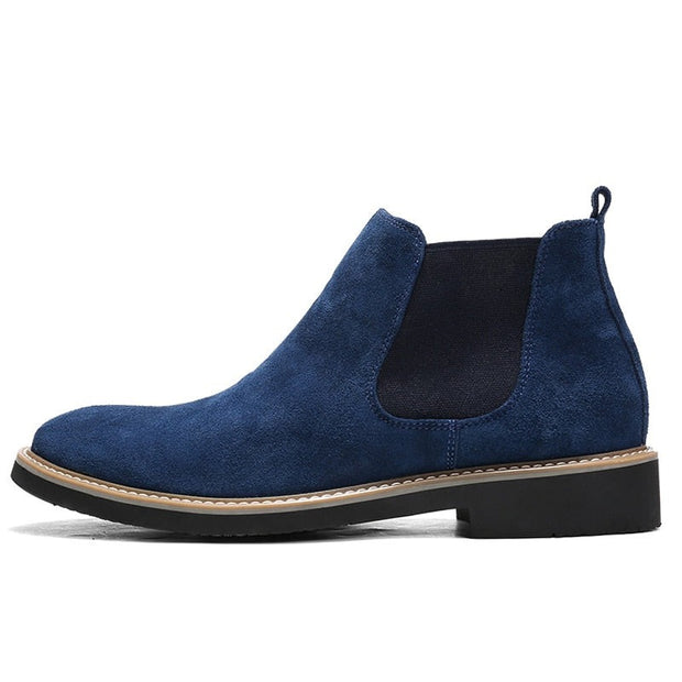 West Louis™ Designer Pointed Toe Suede Chelsea Boots