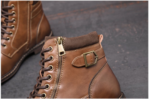 West Louis™ Vintage Business Dress Leather Boots