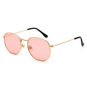 West Louis™ Polygon Retro Shades Metal Frame Sunglasses