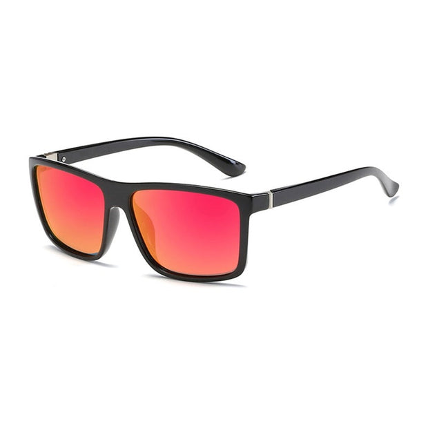 West Louis™ Classic Square Polarized Plastic Men Sunglasses