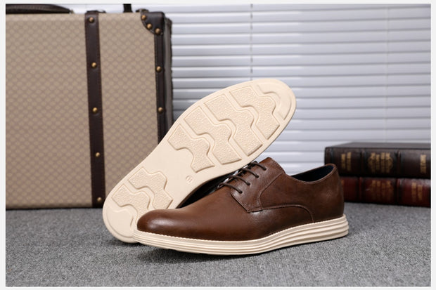 West Louis™ Casual Genuine Leather Business Elegant Shoes