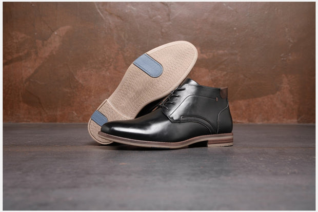West Louis™ Luxury Handmade Leather Business-Men Chukka Boots