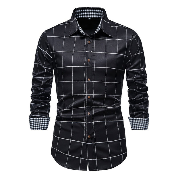West Louis™ Designer Button Up Business Dress Shirt