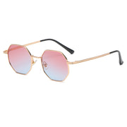 West Louis™ Luxury Polygon Metal Vintage Frame Sunglasses