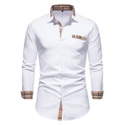 West Louis™ Button Up Business-Men Office Dress Shirt