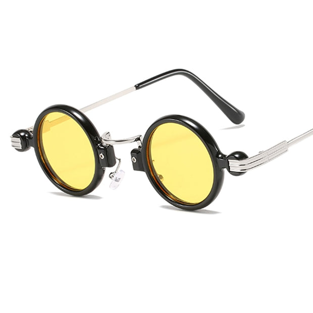 West Louis™ Vintage Round Small Mirror Luxury Designer Sunglasses