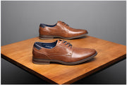 West Louis™ Luxury Leather Business-man Oxford Shoes