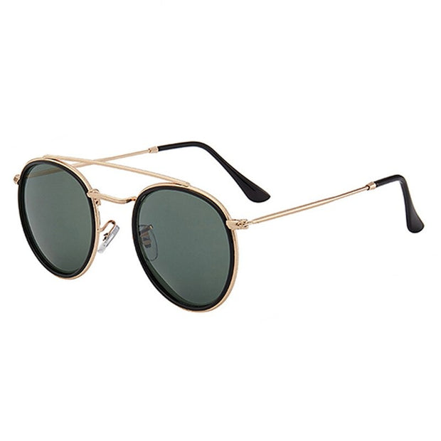 West Louis™ Retro Round Designer Glasses Metal Sunglasses