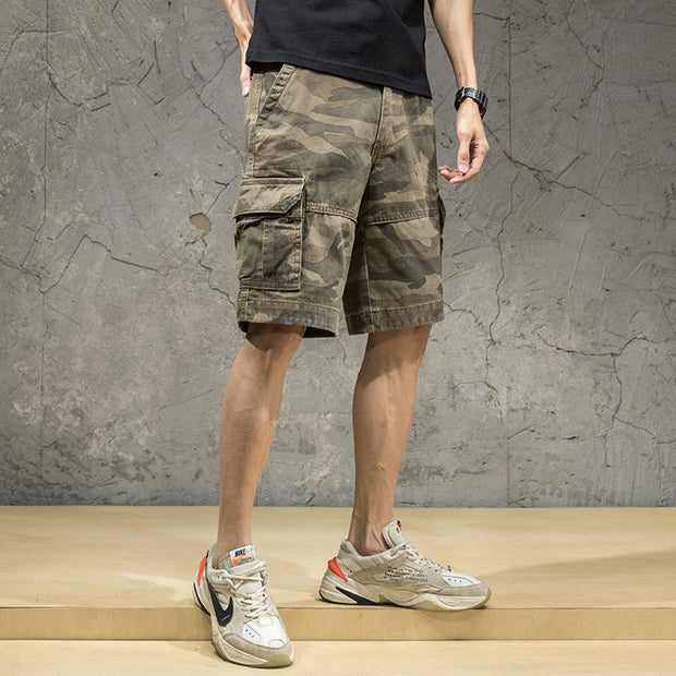 West Louis™ Fashion Brand Pure Cotton Trendy Camouflage Shorts