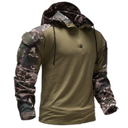 West Louis™ Mens Outdoor Military Camouflage Hooded Shirt