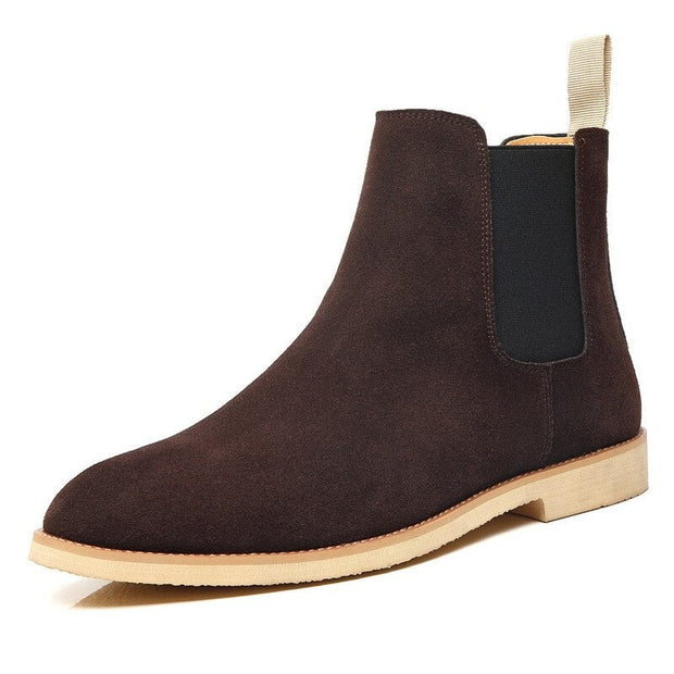 West Louis™ Classic Cow Suede Leather Chelsea Boots