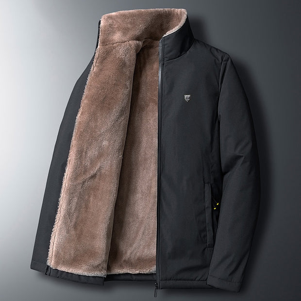 West Louis™ Warm Thick Fleece Windbreaker Jacket