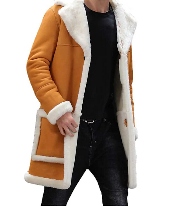 West Louis™ Parka Fall Warm Plain Pocket Long Trench Coat