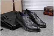 West Louis™ Genuine Leather Brogue Business Style Elegant Shoes