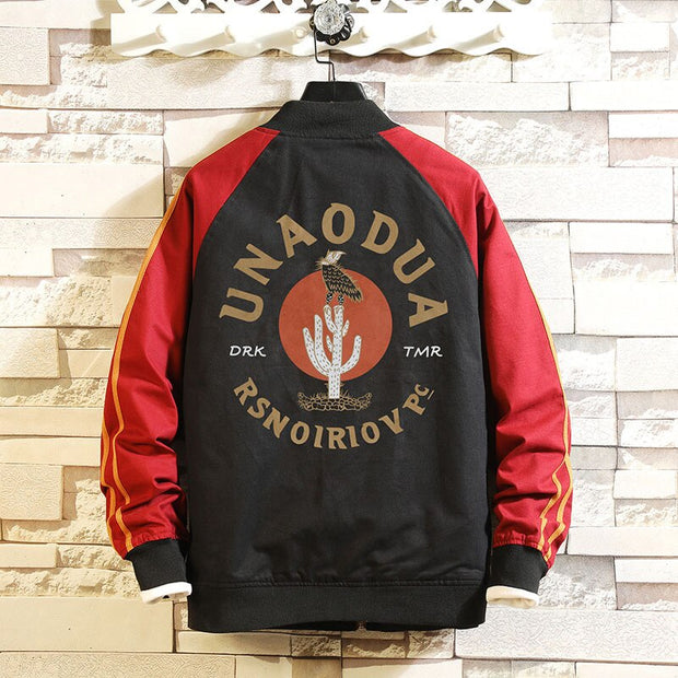 West Louis™ Bomber Baseball Solid Color Business Jacket