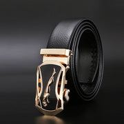 West Louis™ Automatic Buckle Leather Business Belt