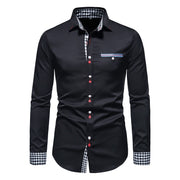 West Louis™ Designer Button Up Business Dress Shirt