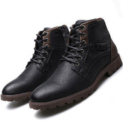 West Louis™ Handmade Leather Outdoor Ankle Boots