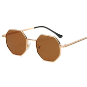 West Louis™ Luxury Polygon Metal Vintage Frame Sunglasses