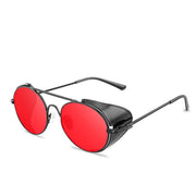 West Louis™ Retro Steampunk Style Round Metal Frame Sunglasses