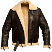 West Louis™ Wool Liner Faux Fur Leather Winter Coat