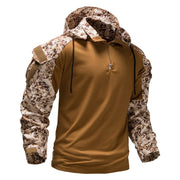 West Louis™ Mens Outdoor Military Camouflage Hooded Shirt