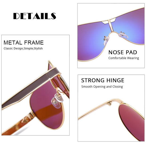 West Louis™ Designer Luxury Polarized Metal Sunglasses