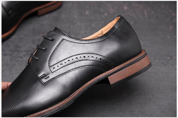 West Louis™ Men Lace Up Classic Formal Shoes