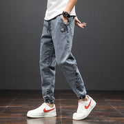 West Louis™ Men Streetwear Denim Jogger Pants