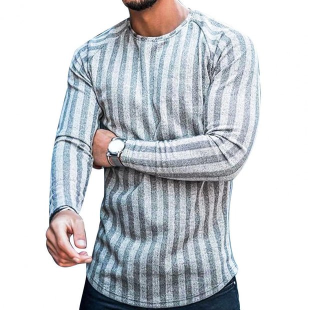 West Louis™ Blend Stripe Plaid Streetwear Pullover