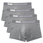 West Louis™ Men Cotton Soft Boxers Underwear 4Pcs