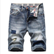 West Louis™ Ripped Bermuda Fashion Cotton Jeans Shorts